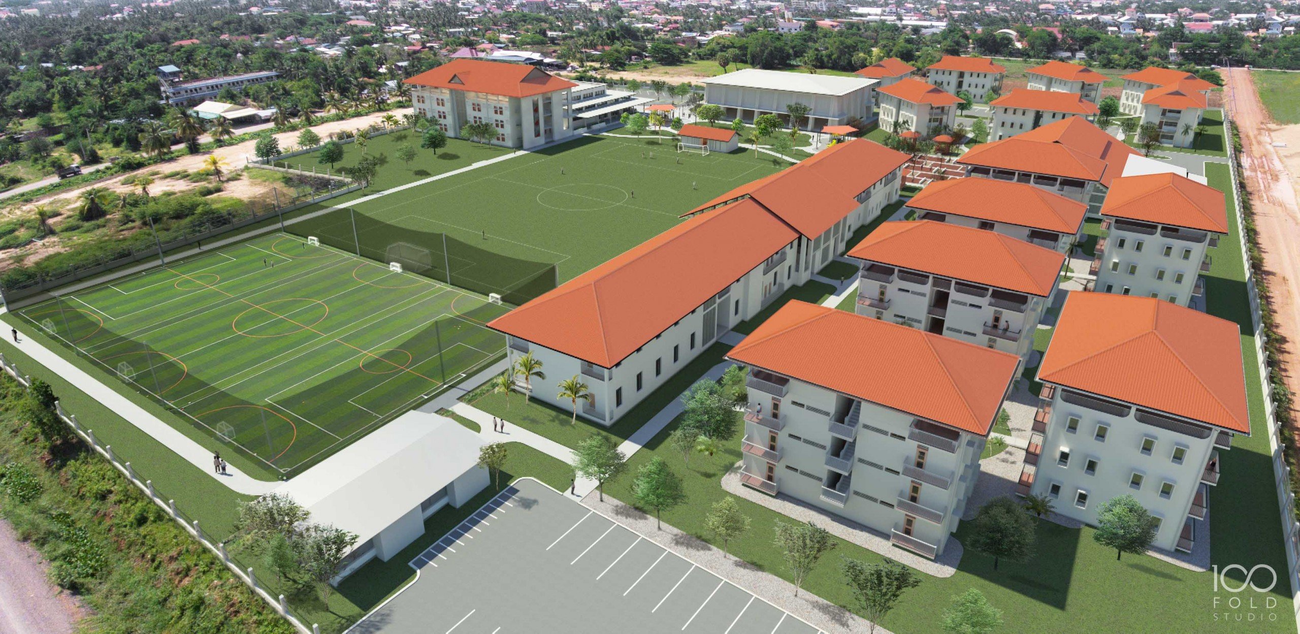 Campus aerial view